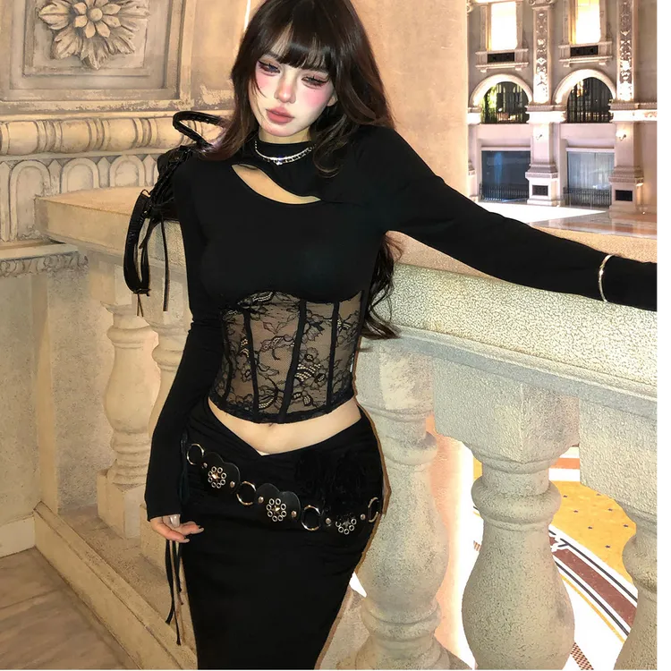 2025早春新款时尚打底T恤气质显瘦设计感洋气休闲百搭修身上衣女