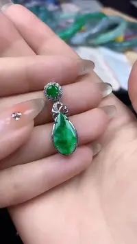 【闪购商品】翡翠颈饰银S925镶嵌颈饰