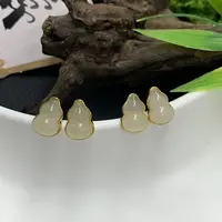 和田玉S925葫芦耳饰FL49@多样性（配绳）发其一CP