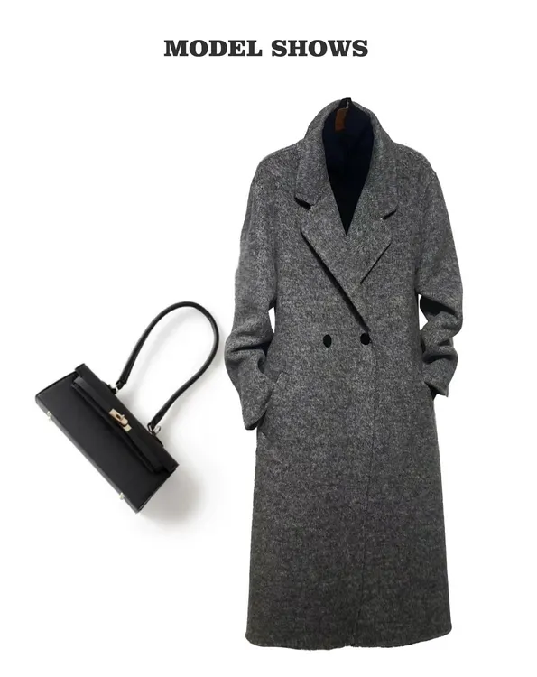 【兰姐推荐】雅·高端品质西装领女中长羊毛大衣