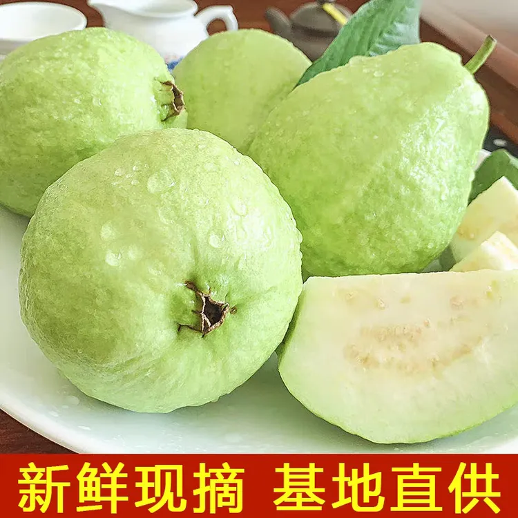 广西直供芭乐新鲜白心番石榴清甜硬籽当季热带水果