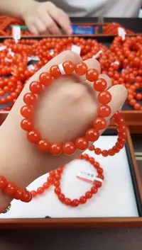 【闪购商品】南红玛瑙亮光手串卡10+未镶嵌保山杨柳滴水洞全品