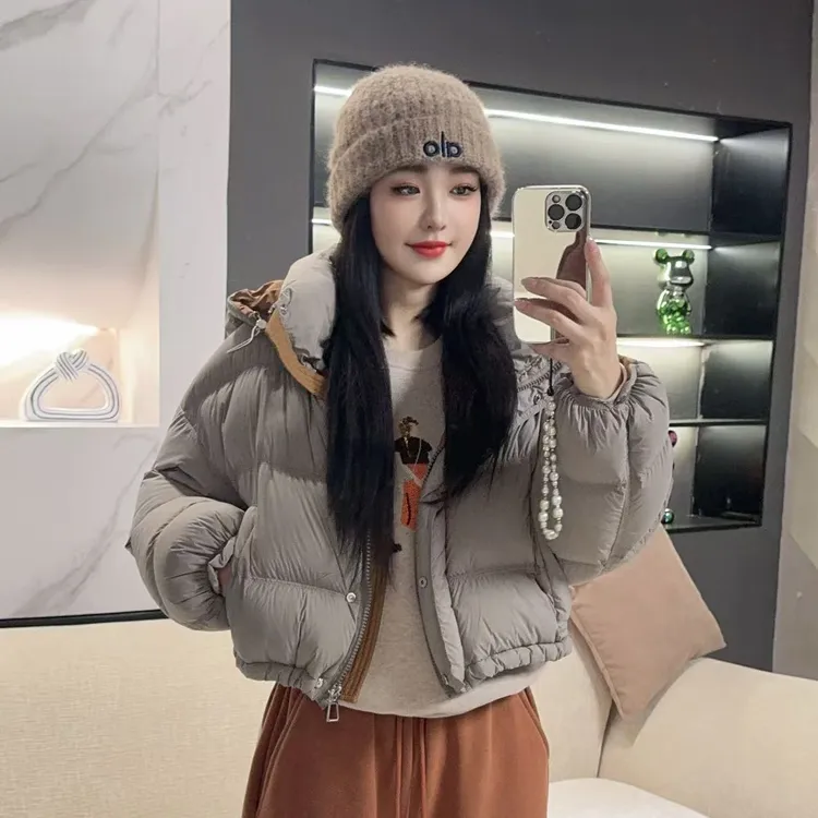 【​简而愈奢】2025秋冬新款时尚休闲加厚连帽羽绒服H6266