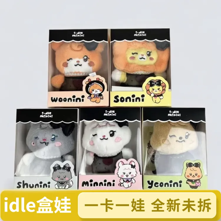 idle韩国linefriends快闪女娃盒娃Gidle宋雨琦毛绒玩偶小卡