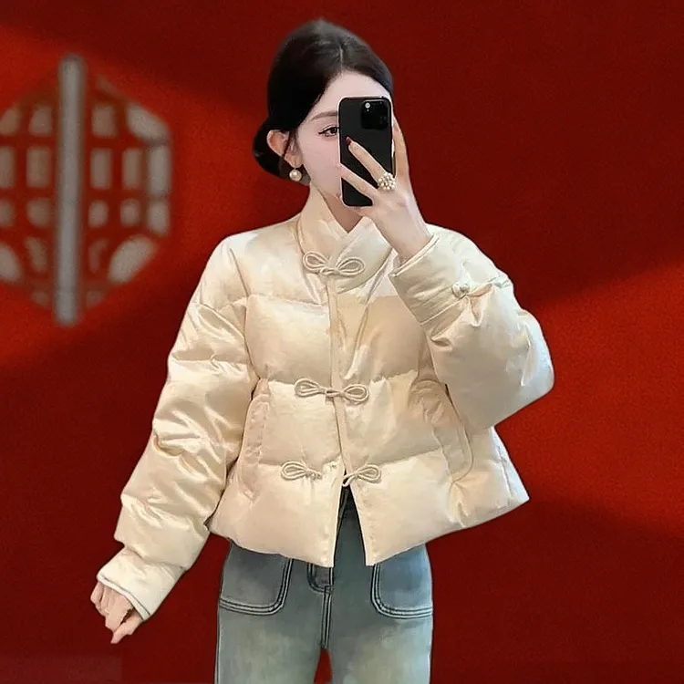 SHALLDOER【温婉丽人】过年战衣新中式国风棉服冬季高级感漂亮小衫