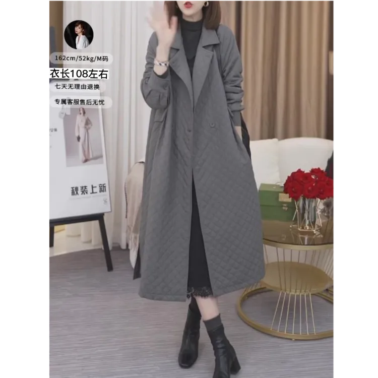 时尚韩版高级感风衣外套女2025秋冬新款气质宽松显瘦轻奢外披大衣