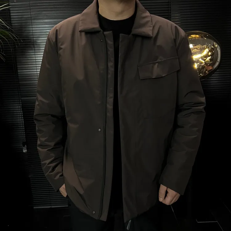 Mr.J_1005秋冬高奢定制商小鸟翻领休闲防水羽绒服