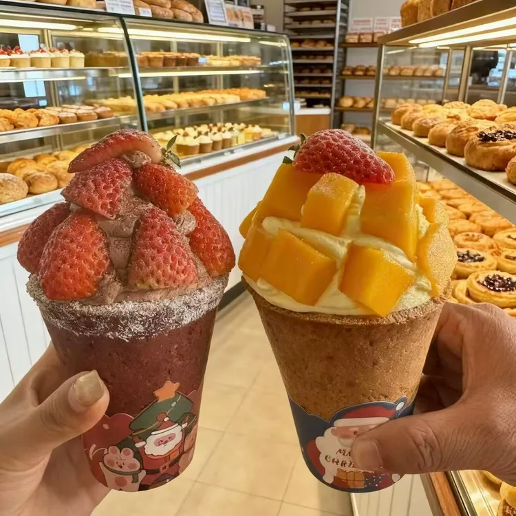 网红爆款草莓蛋糕燕麦曲奇杯莫斯蛋糕杯