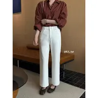 【5666】ouna家 秋季四面弹  九分直筒奶奶裤牛仔