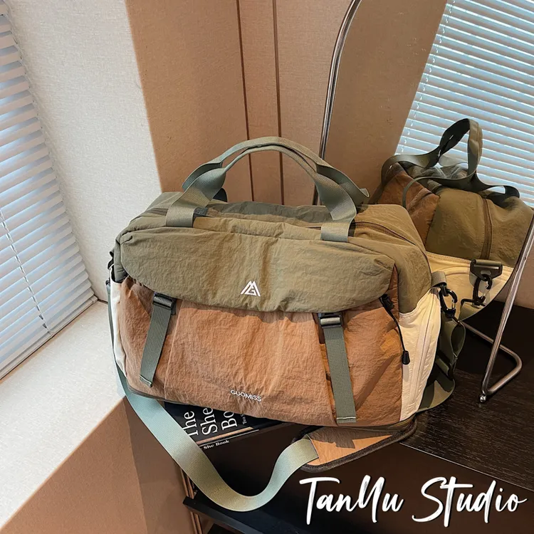 探屿大容量短途出差手提行李包时尚旅行包轻便防水收纳运动健身包