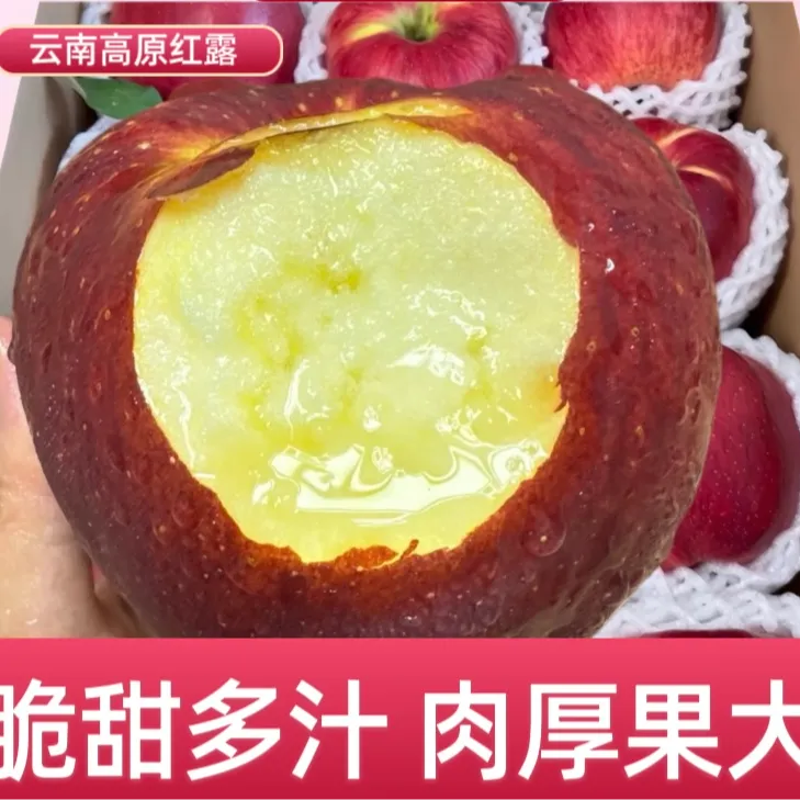 【秋季福利】云南高山红露丑苹果新鲜现摘脆甜多汁产地直发孕妇整箱