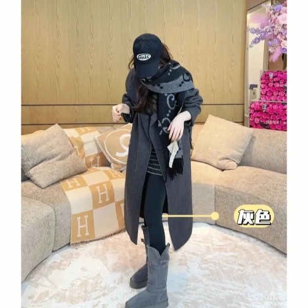 山羊绒混纺网红休闲裤保暖黑色百搭时尚显瘦日常秋冬2025