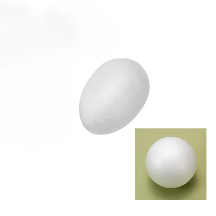 4厘米泡沫蛋10个和3厘米泡沫球白色泡沫圆球10个(手工制作专用)