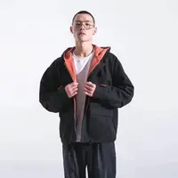 秋季新款纯棉拉链连帽工装夹克外套宽松男士休闲上衣GS0418