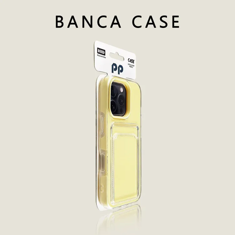 BANCA高颜值二合一卡包适用苹果16Promax手机壳iPhone15/14透明13