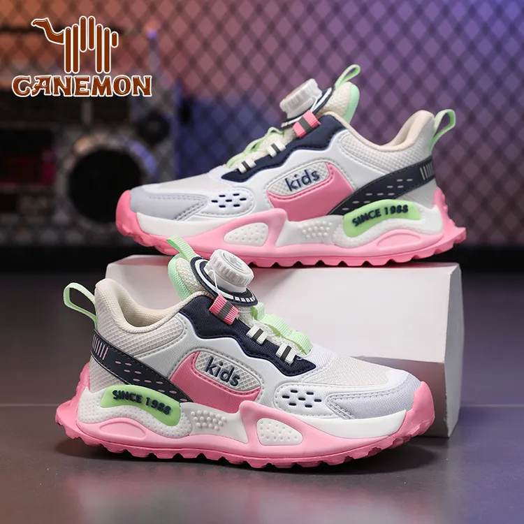 【领航骆驼】女童鞋子2025新款秋季轻便软底儿童透气跑步运动老爹鞋