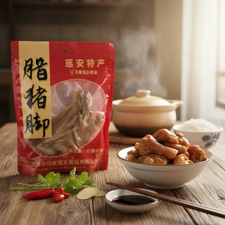 广东瑶安腊猪脚大山自然晒干