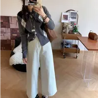 1792我的挚爱裤！小直腿 韩系高腰直筒裤