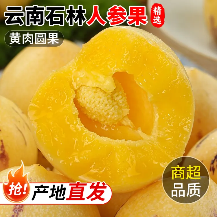 【真.树上熟】云南石林人参果黄肉圆果新鲜皮薄清甜多汁现摘应季