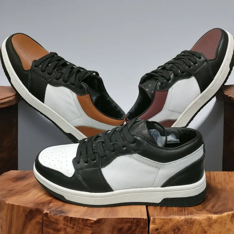 头层牛皮男鞋里外全皮透气休闲板鞋低帮时尚百搭款舒适防滑耐磨底