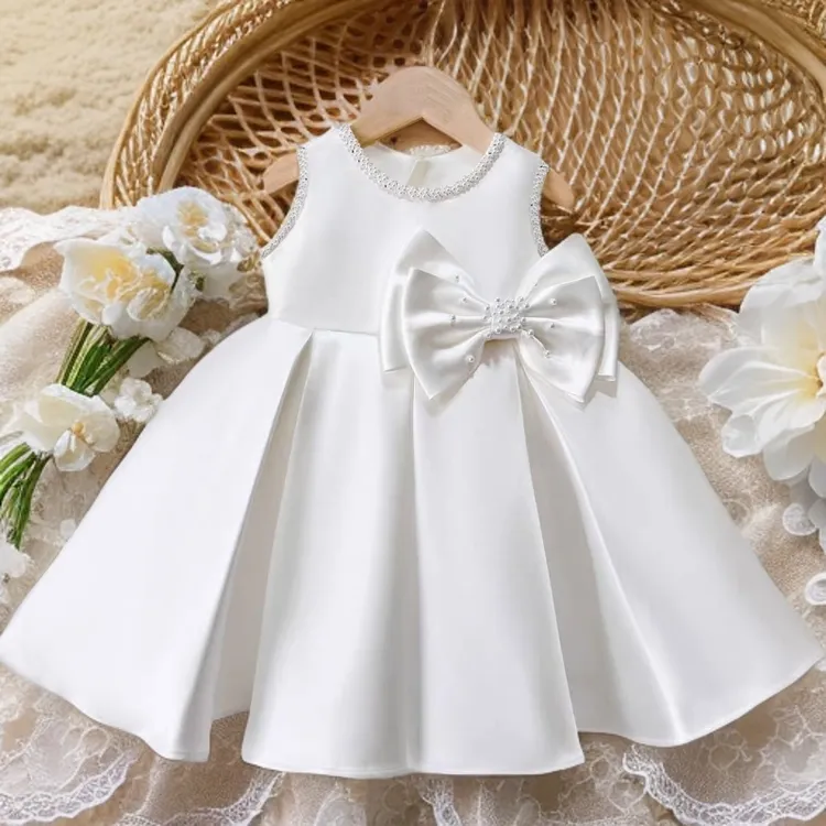 女宝宝周岁礼服儿童礼服公主裙女童高端花童婚礼小女孩生日礼服裙