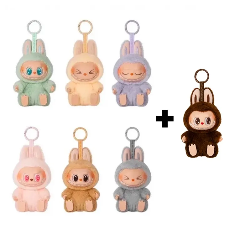 【现货速发】2.0坐坐派对二代搪胶娃娃玩偶毛绒公仔