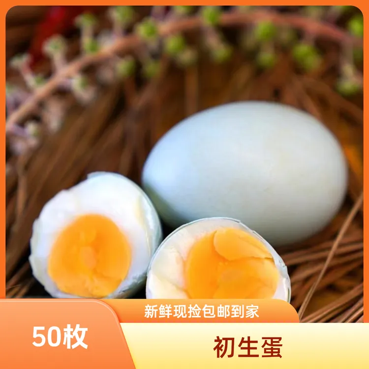 皓源农场 正宗绿壳初生蛋 当日新鲜优质营养健康 农家喂养50枚/箱