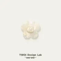 TWOI Design Lab "werwer" 「奶油花花小号发卡套装」 Pair一对