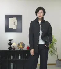 【U.M】北海道初雪翻领音浪绗缝驼绒棉服保暖