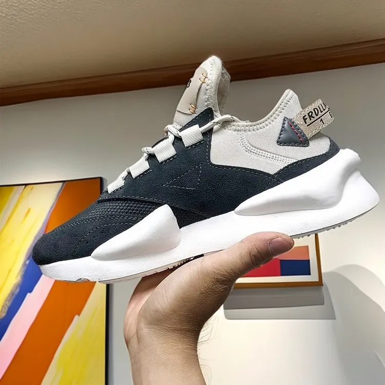 2025春季R012Y3男鞋日系黑武士运动休闲鞋加绒复古超火厚底老爹鞋