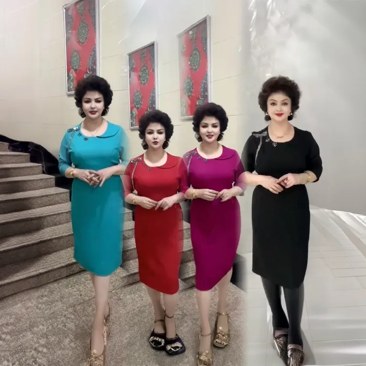 新款时尚网红大码女装连衣裙