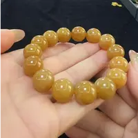 【老郑家】和田玉手串 多样性发一件 约13mm+ 微白花
