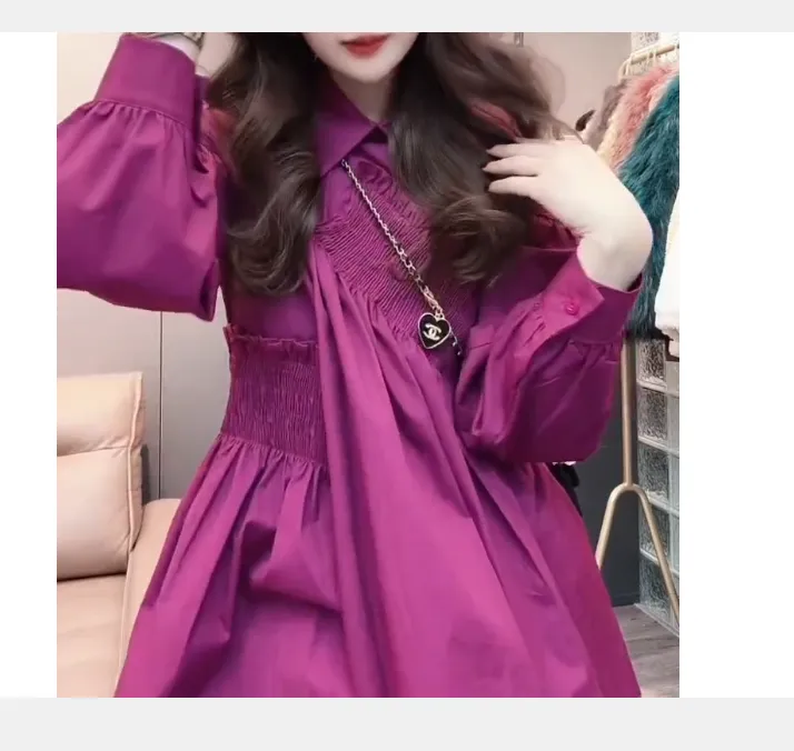 2024冬季新款时尚女装网红高级感休闲爆款连衣裙CX