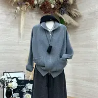 【云阶灰调】慵懒风修身显瘦气质毛衣-3531
