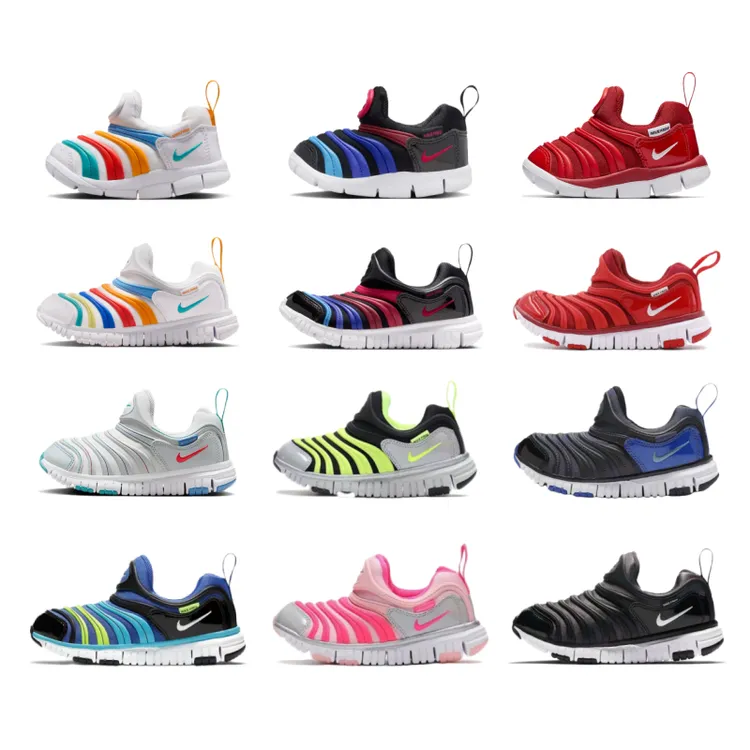 正品NIKE耐克儿童鞋男童女童毛毛虫轻便舒适一脚蹬运动鞋343738