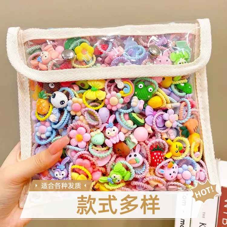 可爱不伤发小号发圈宝宝头绳卡通皮筋发饰