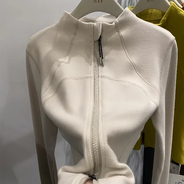 设计感双拉链开衫双面德绒卫衣女2025秋冬新款加厚保暖打底衫上衣