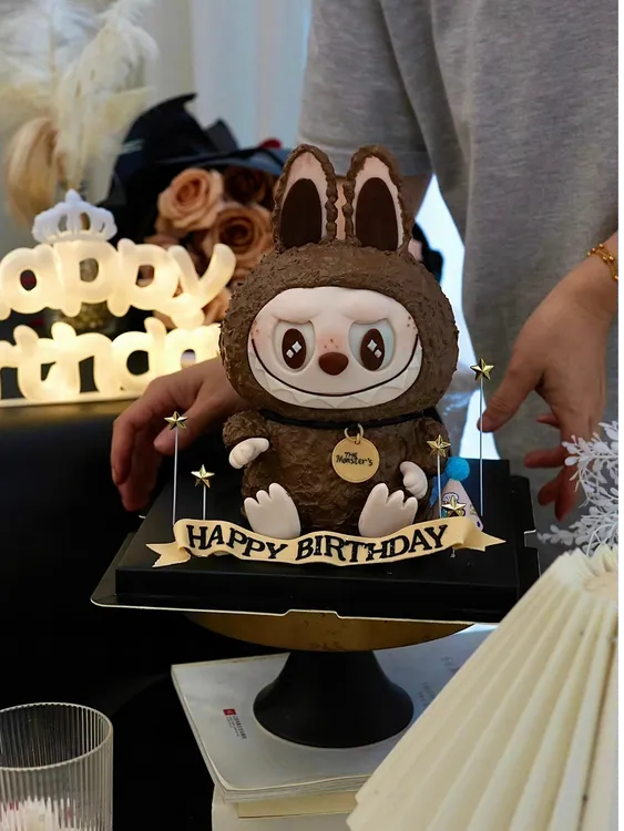 高端拉布布labubu生日蛋糕昆明武汉重庆天津成都上海全国同城配送