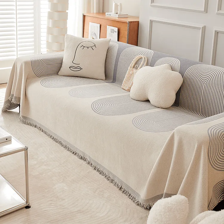 {新品}【大热卖推介】沙发巾四季通用简约ins风防猫抓沙发盖布全盖