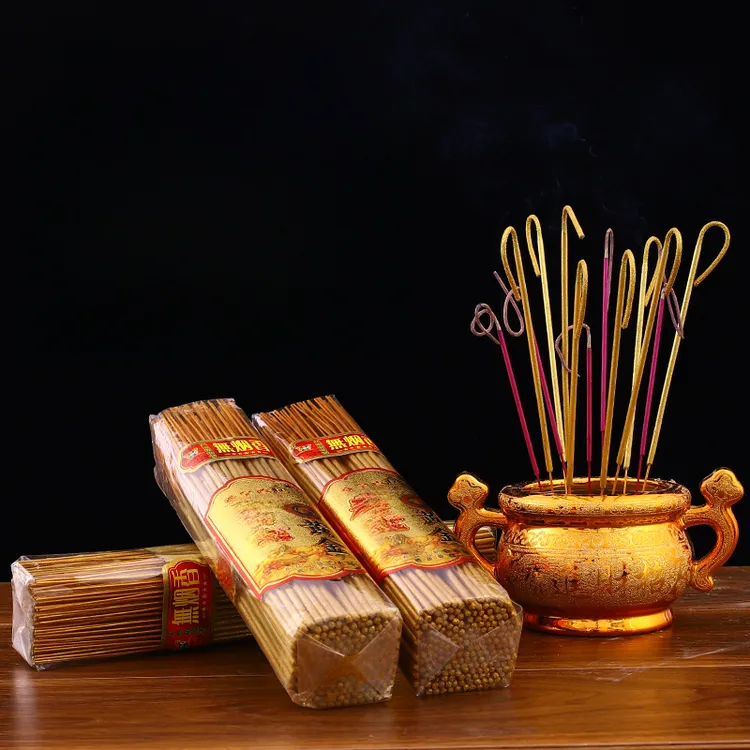 【2斤装】黄金卷香无烟檀香线香竹签香家用室内手工天然香中式金香