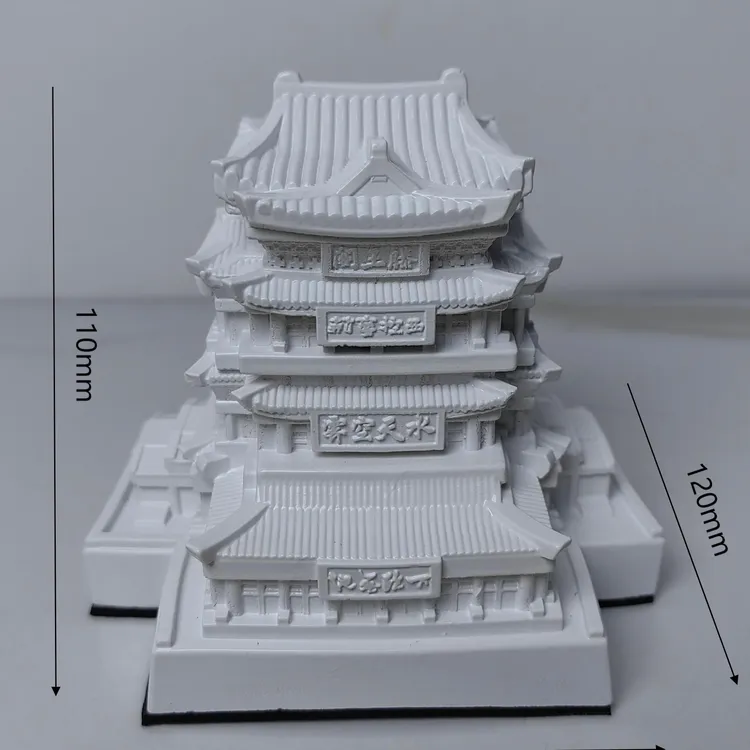 创意滕王阁古建筑模型艺术客厅卧室茶室洽谈室鱼缸造景饰品摆件