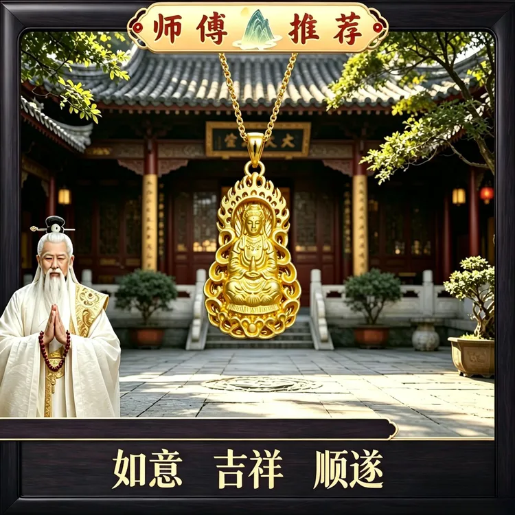 【2026新款】观音吊坠 精工雕刻闭眼入！商品图