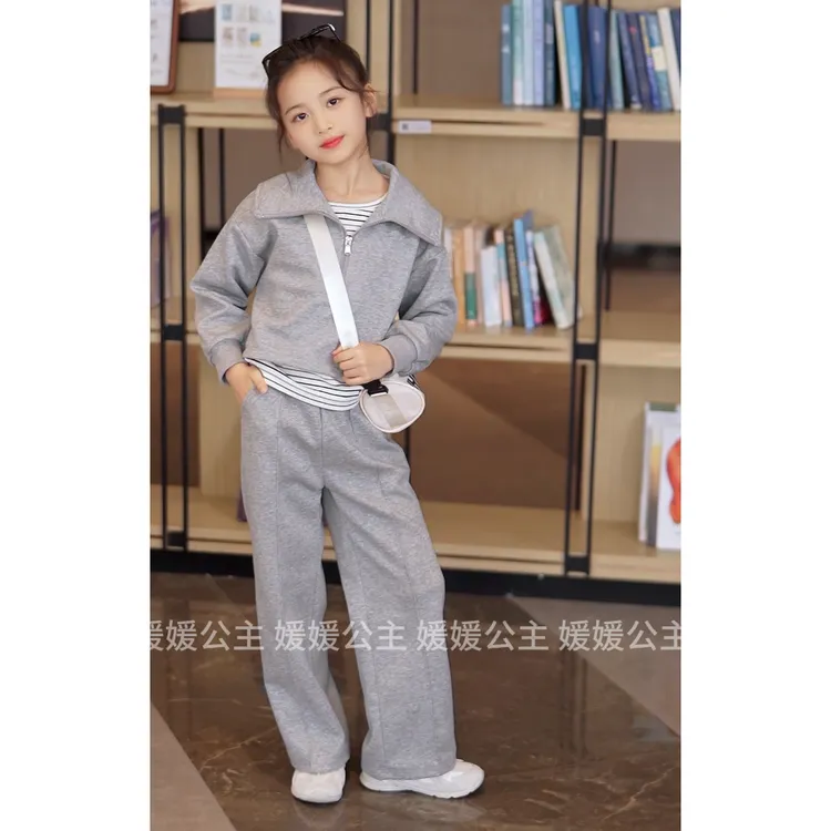 媛媛公主2025女童炸街潮服秋季童装独特时髦洋气套装15350A292
