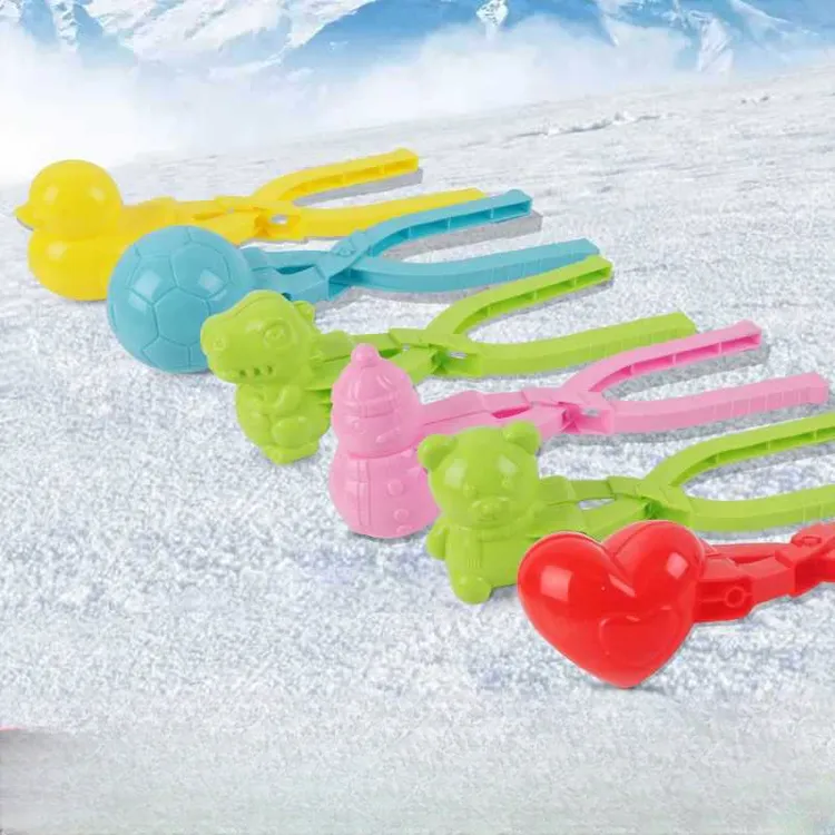 【甜星】雪夹子玩具雪球夹宝宝玩雪工具鸭子爱心模具打雪仗装备用品