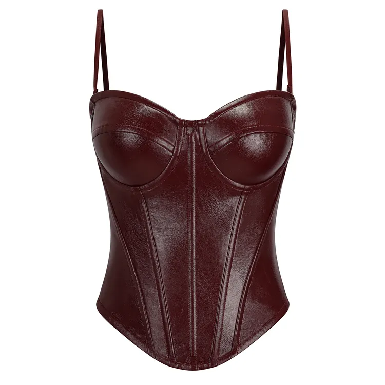 CORSELET25早春绑带侧开拉链收腰显瘦拉菲尔皮鱼骨瘦身胸衣