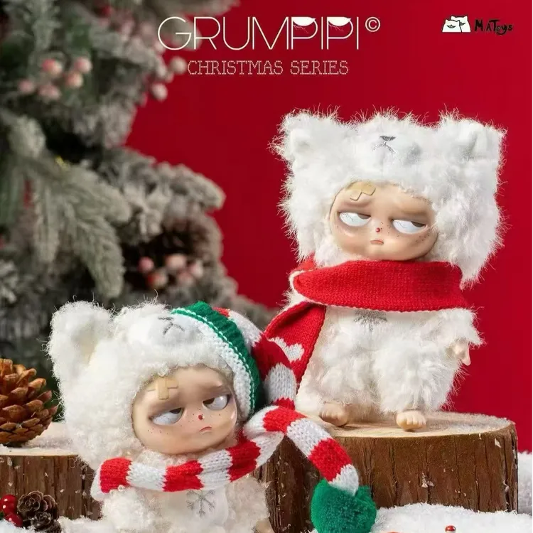 【正版现货】失眠暴走娃圣诞限定雪光物语搪胶毛绒系列盲盒