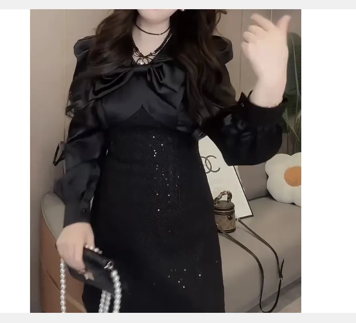 2024冬季新款时尚女装网红潮流气质靓丽漂亮轻熟上衣半身裙女知