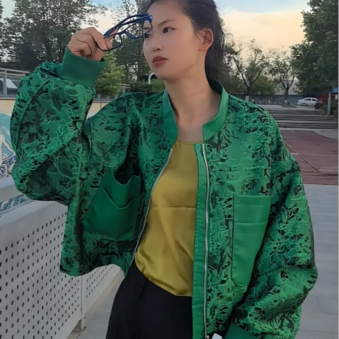 设计感宽松时尚短款女秋季muji风短外套百搭