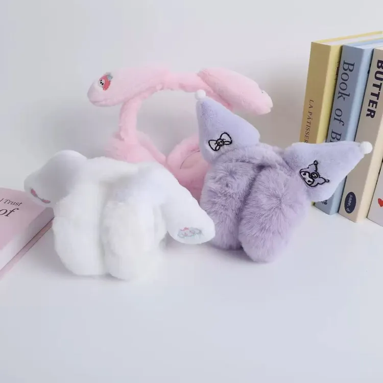 秋冬耳暖可调宝宝女童护耳卡通耳套