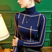 XS#【加厚】高领毛衣打底衫冬季新款洋气时尚针织衫内搭DY11745H